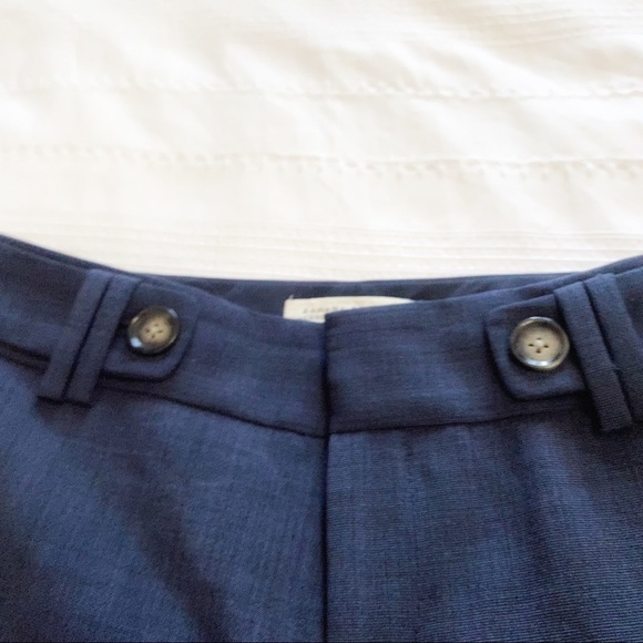𝅺BANANA REPUBLIC PETITE WOOL BLEND NAVY JACKSON FIT STRAIGHT LEG  TROUSER PANTS - Picture 4 of 9